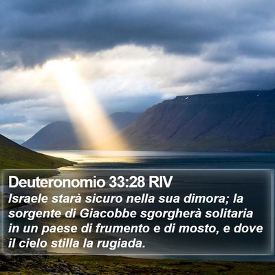 Deuteronomio 33:28 RIV Bible Verse Image