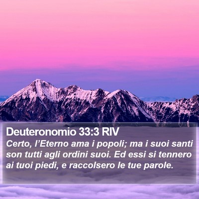 Deuteronomio 33:3 RIV Bible Verse Image
