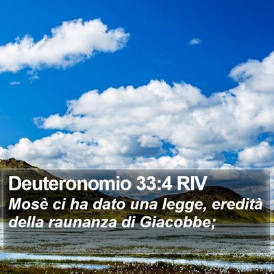 Deuteronomio 33:4 RIV Bible Verse Image