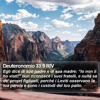 Deuteronomio 33:9 RIV Bible Verse Image