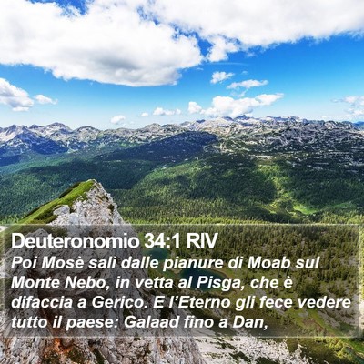 Deuteronomio 34:1 RIV Bible Verse Image