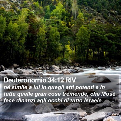 Deuteronomio 34:12 RIV Bible Verse Image