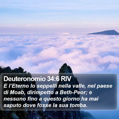 Deuteronomio 34:6 RIV Bible Verse Image