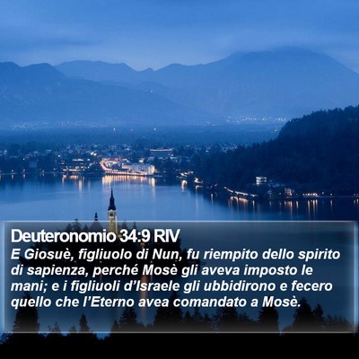 Deuteronomio 34:9 RIV Bible Verse Image