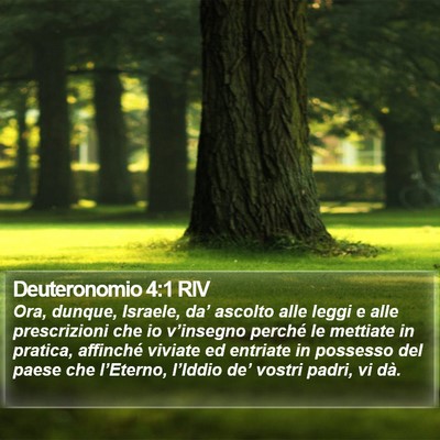 Deuteronomio 4:1 RIV Bible Verse Image