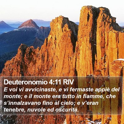 Deuteronomio 4:11 RIV Bible Verse Image