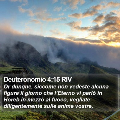 Deuteronomio 4:15 RIV Bible Verse Image