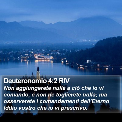 Deuteronomio 4:2 RIV Bible Verse Image