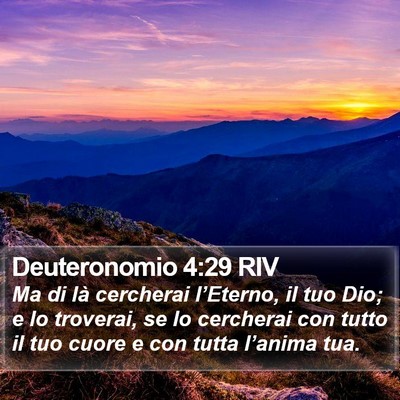Deuteronomio 4:29 RIV Bible Verse Image