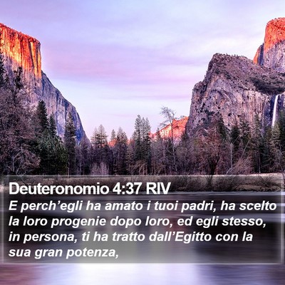 Deuteronomio 4:37 RIV Bible Verse Image