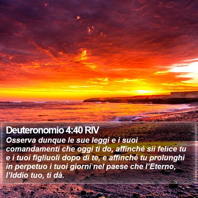Deuteronomio 4:40 RIV Bible Verse Image
