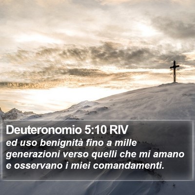 Deuteronomio 5:10 RIV Bible Verse Image