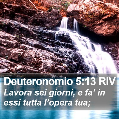Deuteronomio 5:13 RIV Bible Verse Image