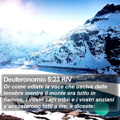 Deuteronomio 5:23 RIV Bible Verse Image