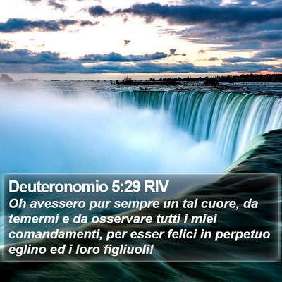 Deuteronomio 5:29 RIV Bible Verse Image