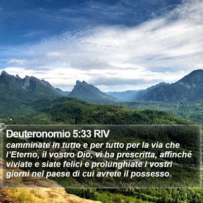 Deuteronomio 5:33 RIV Bible Verse Image