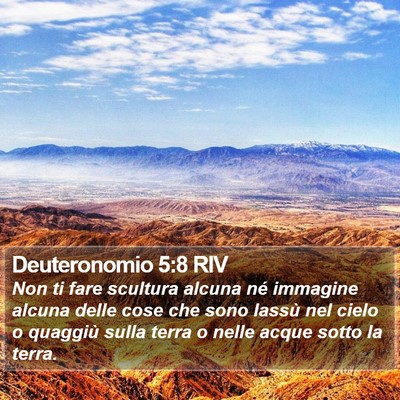 Deuteronomio 5:8 RIV Bible Verse Image