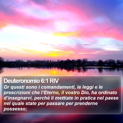 Deuteronomio 6:1 RIV Bible Verse Image