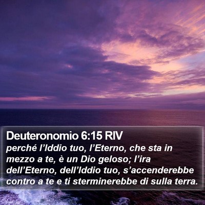 Deuteronomio 6:15 RIV Bible Verse Image