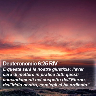 Deuteronomio 6:25 RIV Bible Verse Image