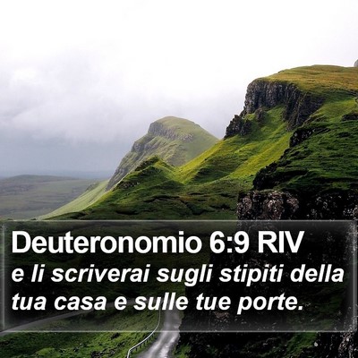 Deuteronomio 6:9 RIV Bible Verse Image