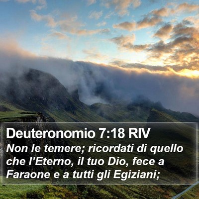 Deuteronomio 7:18 RIV Bible Verse Image