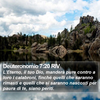 Deuteronomio 7:20 RIV Bible Verse Image