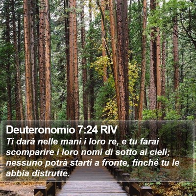 Deuteronomio 7:24 RIV Bible Verse Image