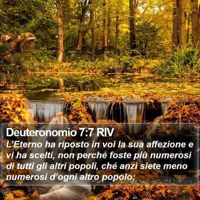 Deuteronomio 7:7 RIV Bible Verse Image