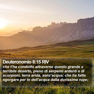 Deuteronomio 8:15 RIV Bible Verse Image