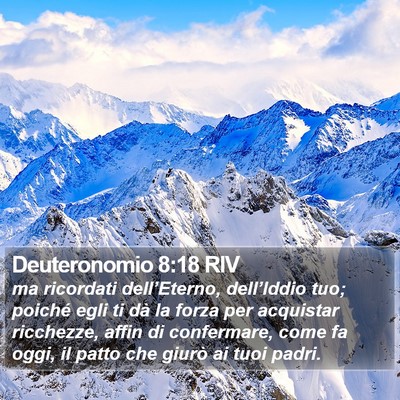 Deuteronomio 8:18 RIV Bible Verse Image