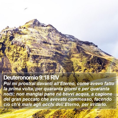 Deuteronomio 9:18 RIV Bible Verse Image