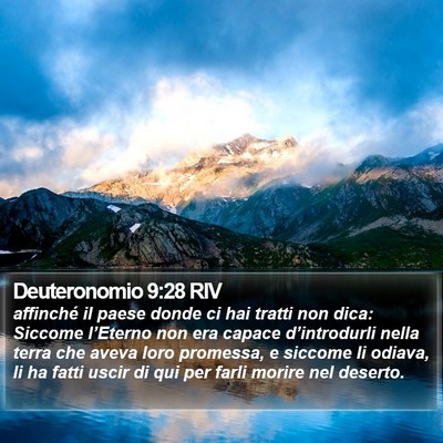 Deuteronomio 9:28 RIV Bible Verse Image