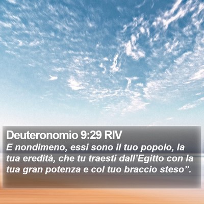 Deuteronomio 9:29 RIV Bible Verse Image