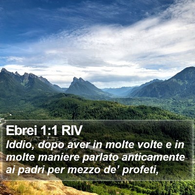 Ebrei 1:1 RIV Bible Verse Image