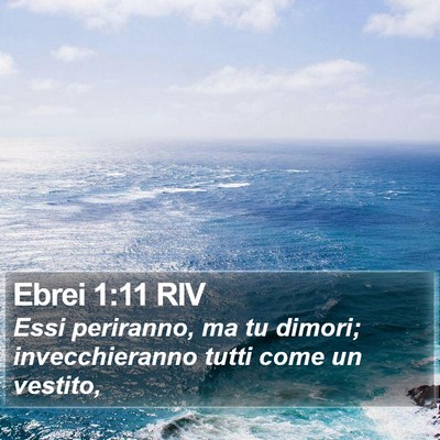 Ebrei 1:11 RIV Bible Verse Image