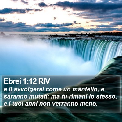 Ebrei 1:12 RIV Bible Verse Image