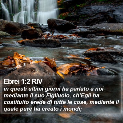 Ebrei 1:2 RIV Bible Verse Image