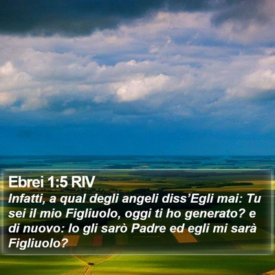 Ebrei 1:5 RIV Bible Verse Image