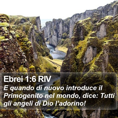 Ebrei 1:6 RIV Bible Verse Image