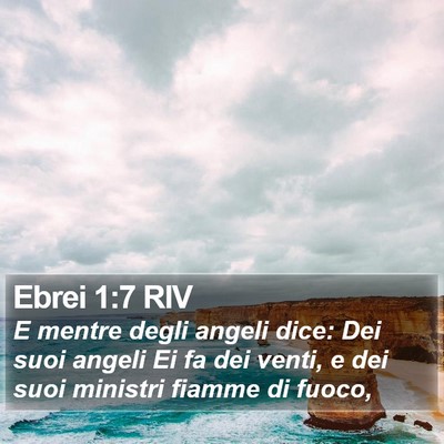 Ebrei 1:7 RIV Bible Verse Image