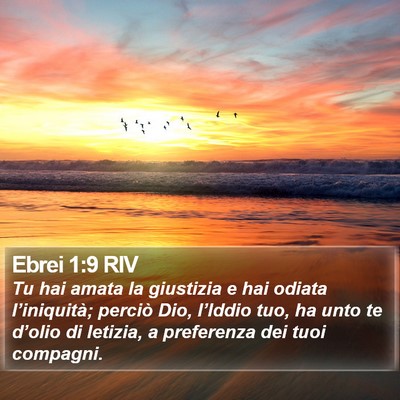 Ebrei 1:9 RIV Bible Verse Image
