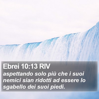Ebrei 10:13 RIV Bible Verse Image