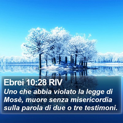 Ebrei 10:28 RIV Bible Verse Image