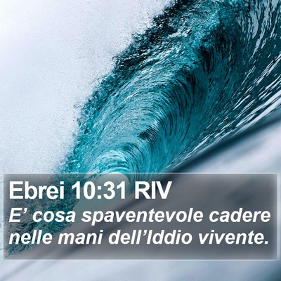 Ebrei 10:31 RIV Bible Verse Image