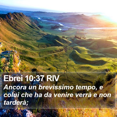 Ebrei 10:37 RIV Bible Verse Image