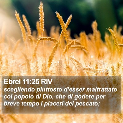 Ebrei 11:25 RIV Bible Verse Image
