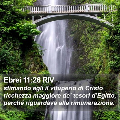 Ebrei 11:26 RIV Bible Verse Image