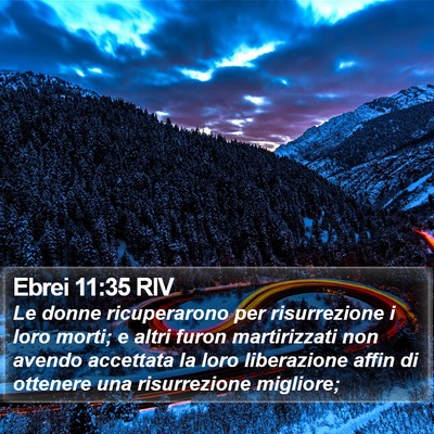 Ebrei 11:35 RIV Bible Verse Image