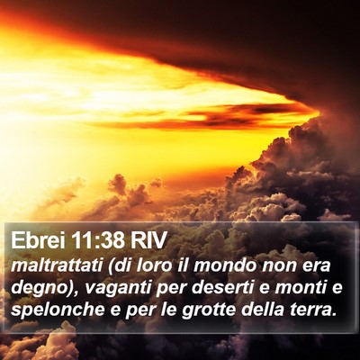 Ebrei 11:38 RIV Bible Verse Image